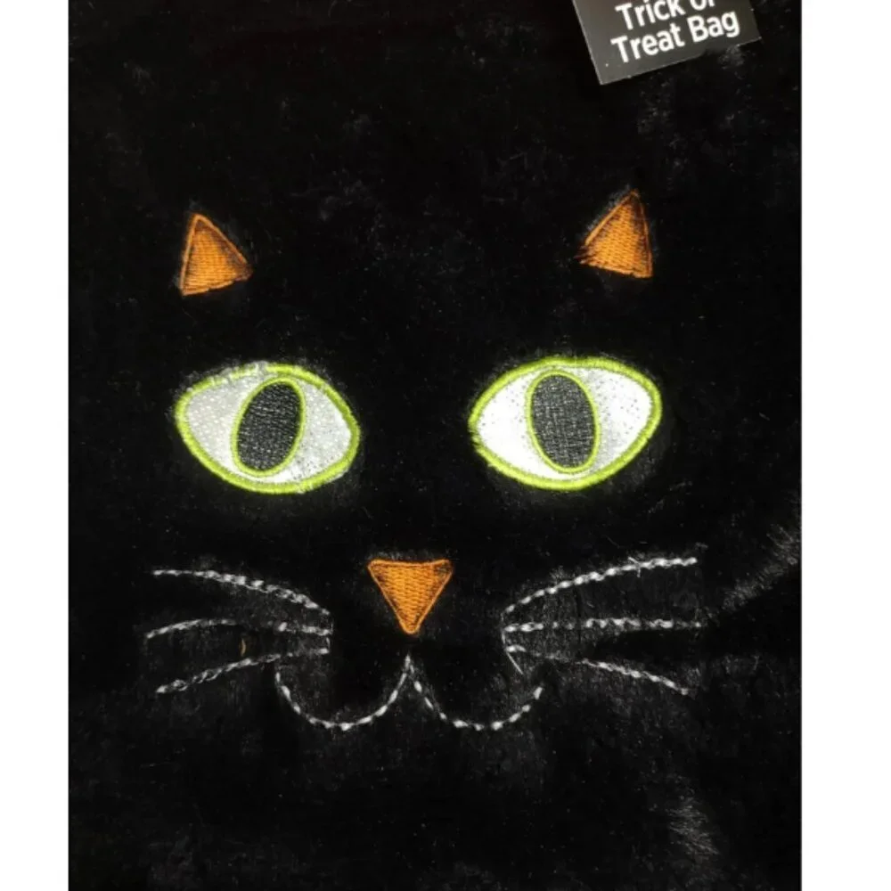 Tom's Toy Int'l Ltd. Black Cat Feline Animal Pet Treat Goodie Party Bag Tote